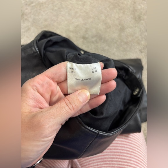 Vintage Margaret Godfrey 100% Leather Pants Mid Rise Side Zipper Classic Size 2 - Picture 8 of 13